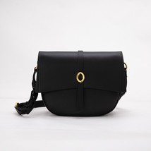 Women&#39;s Leather Shoulder Bags Fashion Retro All-match Classical Saddle Bag High- - £95.94 GBP