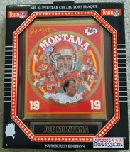 Joe Montana Sports Impressions NFL Kansas City Chiefs Plaque 1994 Vintage NEW - £31.37 GBP