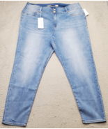 Seven7 Curvy Legging Jeans Women&#39;s 24W Blue Denim High Rise Stretch 2-Bu... - $34.35