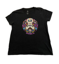 Disney Pixar Coco Remember Me Sugar Skull Dia De Los Muertos Womens L T Shirt - £9.31 GBP
