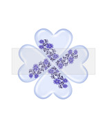 Clover Heart Flower2-Digital ClipArt-Art Clip-Gift Tag-Notebook-Scrapboo... - $37.17 MXN
