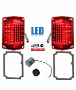 68 69 Chevy El Camino LED Tail Turn Signal Light Lenses w/ Gaskets &amp; Fla... - $109.95