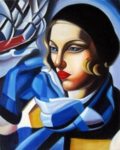 16x20 inches Rep. Tamara De Lempicka  stretched Oil Painting Canvas Art Wall 13D - $60.00