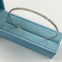 1.75Ct Diamant Bracelet Femmes Éternité Empillable Bracelet 14k or Blanc 17.8cm - £2,476.70 GBP