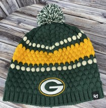 &#39;47 Green Bay Packers Green &amp; Gold Knit Beanie Winter Hat w/ Pom Pom - OSFM - $14.50
