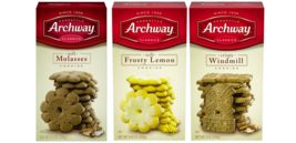Archway Classics Soft Molasses, Frosty Lemon &amp; Crispy Windmill Cookies, Variety - £21.33 GBP