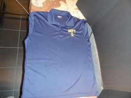 Go Navy Usn U.S. Navy Polo Golf Gold Blue Shirt By Paragon Mens Xl - £17.18 GBP