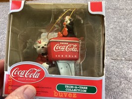 Coca Cola Trim A Tree Collection Penguins With Coke Dispenser Ornament with pack - £4.66 GBP