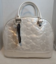 Loungefly Hello Kitty Bag Bowler Embossed Pearl White Large Logo Sanrio Purse - £30.47 GBP