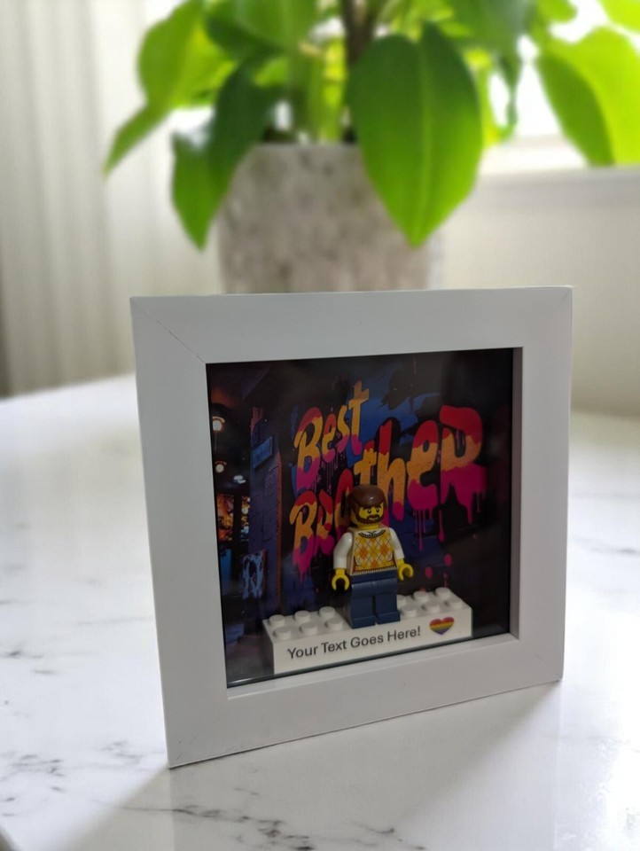 Best Brother Personalised LEGO® Gift. Celebration Gift For Him - $16.15