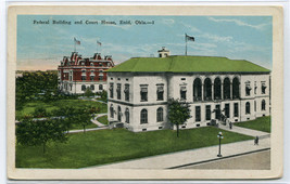 Federal Building Court House Enid Oklahoma 1947 postcard - £5.08 GBP