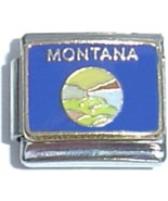 Montana State Flag Italian Charm - $8.88