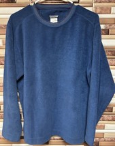 Vintage Patagonia Rhythm Mens Size S Blue Soft Plush Fleece Pullover Swe... - $59.39