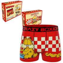 Crazy Boxers Garfield Lasagna Comic Boxer Briefs in Food Box Red - £19.67 GBP
