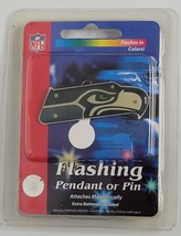 NFL Seattle Seahawks Football Flashing Pendant/Necklace or Pin Vintage NEW - £7.95 GBP