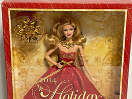 2014 Mattel Holiday Barbie Red and Golden Gown #BDH21 New - £19.73 GBP
