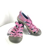 Keen Newport H2 Kids Girls Shoes Pink Blue 5M Waterproof Hiking Water Sa... - $33.71 CAD