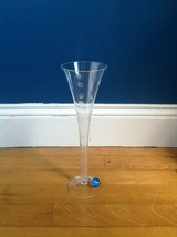 Champagne Wine Clear  Glass Flute Poka-Dot  Design 11&quot; - $12.86