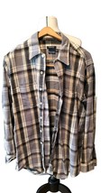 Vtg Sovereign Men&#39;s Shirt Size XL Tall Long Sleeve Button Flannel  - £14.43 GBP