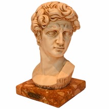 David Michelangelo sculpture bust statue head figurine Roma signed Coruzi Italy - £751.79 GBP