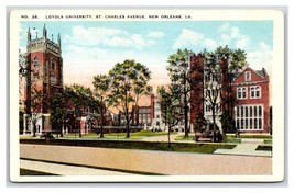 Loyola University St Charles Ave New Orleans Louisiana LA UNP WB Postcard Y8 - £3.91 GBP