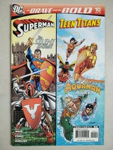 DC The Brave And The Bold Comic 10 Superman Teen Titans Aquaman Aqualad 2008 New - $14.84