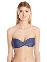 Ted Baker NWT $65 Womens Bridos Bandeau Twist Bikini TOP ONLY in Navy US Size 12 - £36.02 GBP