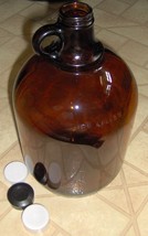 one 1 Gallon amber brown PACKER JUG Bottle Owens illinois 1943 Duraglas ... - $68.85