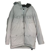 Ben Sherman Men's 50% Duck Down Faux Fur Beige Hooded Parka Puffer Jacke... - $86.10