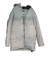 Ben Sherman Men's 50% Duck Down Faux Fur Beige Hooded Parka Puffer Jacket XXL - $86.10