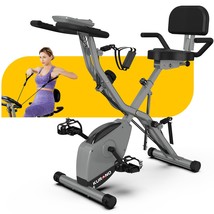 Kurono Stationary Exercise Bike For Home Workout | 4 In 1 Foldable Indoor Cyclin - £251.76 GBP