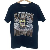 Vintage New Orleans Saints Shirt Adult Medium  &quot;Taz&quot; 1990 90s Single Stitch - $571.09 MXN