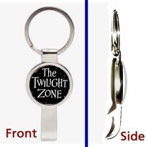 The Twilight Zone Pendant or Keychain silver tone secret bottle opener - $13.43