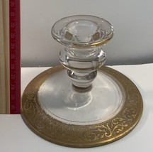 Vintage Cambridge Glass Candlesticks Pair Of Two - £10.95 GBP