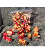 Vtg Lot of 26 Hersheys Kurt Adler Wooden Christmas  Ornaments 1996-2000 - $59.95
