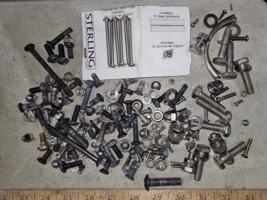 24HH31 ASSORTED STAINLESS STEEL HARDWARE, GOOD CONDITION - £8.12 GBP