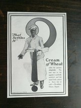 Vintage 1912 Cream of Wheat African American Art Full Page Original Ad - £5.22 GBP
