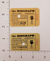 WC Fields Marx Brothers The Biograph  M Street Georgetown Ticket Stubs 1960&#39;s - £34.32 GBP