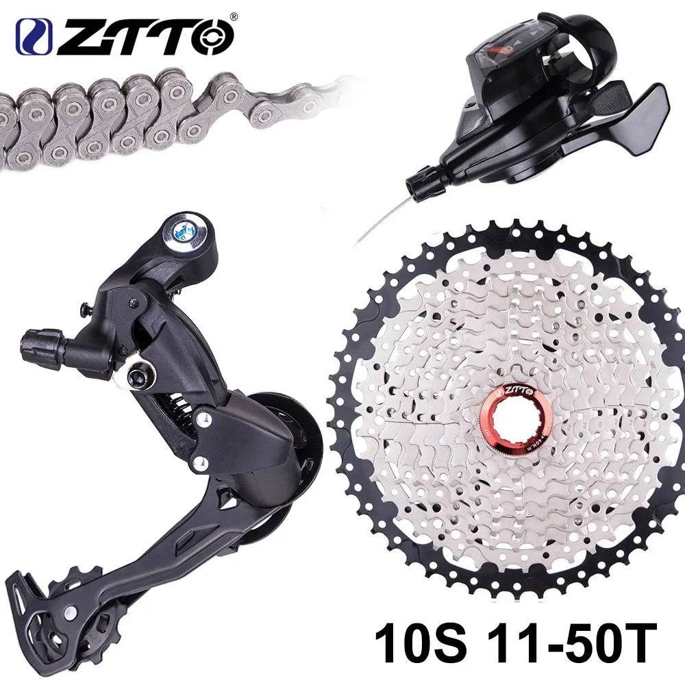 ZTTO MTB 10 Speed Bicycle Cette Bike Shifter Rear Derailleur Groupset for parts  - £135.00 GBP