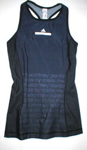 NWT Womens New Adidas XS Black Blue Stella McCartney Tank Top Yoga Gym Barre  - $158.40