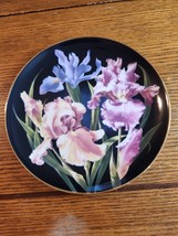 Collector Plate Iris Flower Gardens Of Count Bernadotte 1989 Danbury Min... - £18.67 GBP