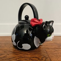 Cat Teapot via Ancona Metal Kitty Cat Whistling Tea Kettle Teapot - £22.42 GBP
