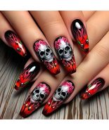24 Pcs Spooky Gothic Press on Nails Medium Coffin - €12,90 EUR 24 Pcs Spooky Gothic Press on Nails Medium Coffin - €12,90 EUR