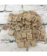 Scrabble Replacement Pieces Wooden Letter Tiles Assorted Lot Including 2... - £6.22 GBP