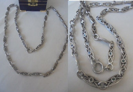 Heavy Necklace In Silver Sterling 925 Liberty Style Original In Gift Box - £35.96 GBP