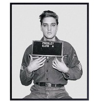 Vintage Elvis Presley Army Draft Photo, Wall Decor Art Print -, The King. - £31.12 GBP