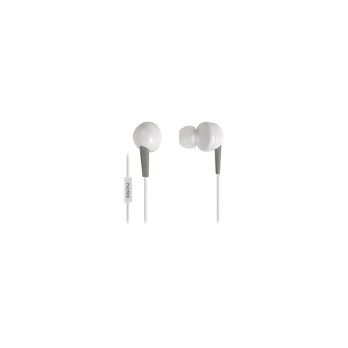Koss Headphones KEB6IW WHITE EARBUD WITH MICROPHONE ENHANCED DRIVER W/ 3... - $28.28
