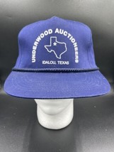 Vtg Underwood Auctioneers Hat Farming Idalou Texas Cap Trucker Snapback ... - £9.44 GBP