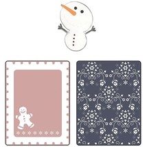 Embossing Folder Set Two Pieces Craft Card Making Scrapbooking Project Bouns Die - £7.85 GBP