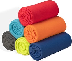 Special Sg Glory Fleece Throw Blanket, Assorted, Pack Of 6-50X60 Inches - £37.95 GBP